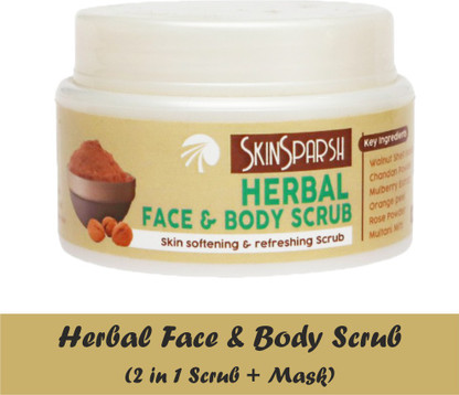 herbal face and body scrub