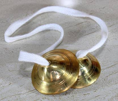 Manjeera ESplanade - Piatti A Mano In Ottone Tibetano Per Musica E Meditazione, Suono Risonante E Chiaro - Foto 2