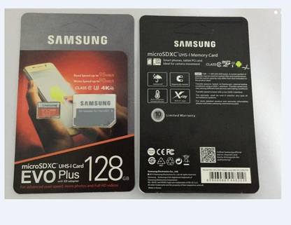 samsung mb mc128ga in 128 gb ultra sdhc uhs class 3 100 mb s memory card