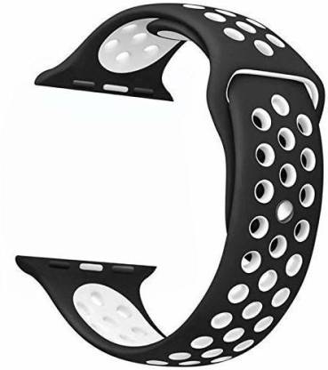 Lokah Apple Watch Nike Black White Strap||Compatible with 42, 44 & Apple Watch Smart Watch Strap in India - Buy Lokah Apple Watch Nike Black White Strap||Compatible with 42, 44