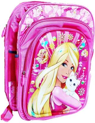  | Magic of Gifts Barbie Cartoon Print 3D School Bag for  Children up to Class 7 Age Group 5-12 Years | Size 18 inch Waterproof  School Bag - School Bag