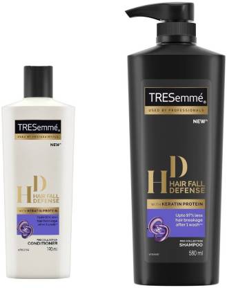 TRESemme Hair Fall Defense Shampoo, 580ml,Hair Fall Defense Conditioner,  190ml Price in India - Buy TRESemme Hair Fall Defense Shampoo, 580ml,Hair  Fall Defense Conditioner, 190ml online at 