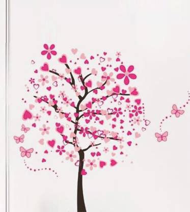 Kayra Decor Kds90015 For Wall Painting Drawing Room Wall Decoration Beautiful Design 66 X76 Wall Heart Blossom Tree Stencil Price In India Buy Kayra Decor Kds90015 For Wall Painting Drawing Room Wall Decoration
