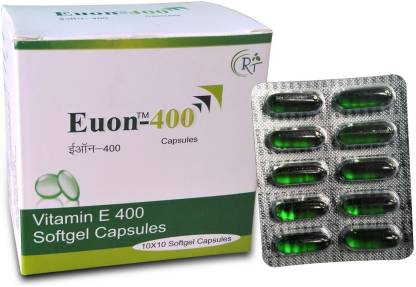 Euon 400 Vitamin E Natural Source Softgel Capsules Price In India Buy Euon 400 Vitamin E Natural Source Softgel Capsules Online At Flipkart Com