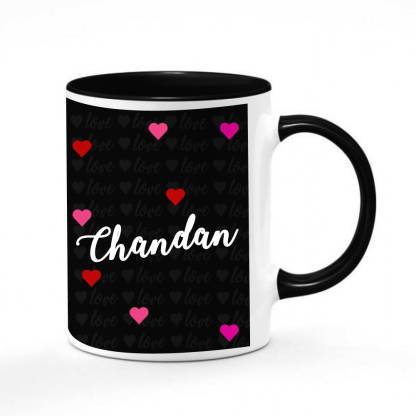 Gifts Zone - Chandan Name Printed Black Inner Handle, Best Gifts For  Valentine's Day/ Birthday/Anniversary - MGZ-261 Ceramic Coffee Mug Price in  India - Buy Gifts Zone - Chandan Name Printed Black