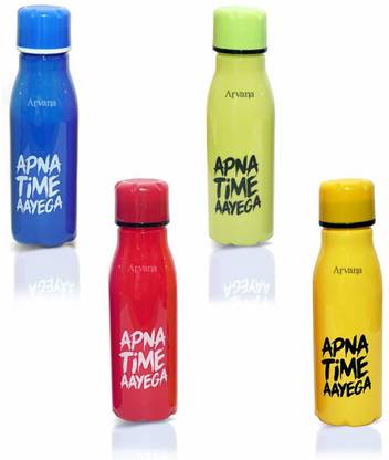 Flipkart Com Arvana Cute Multicolor Water Bottle For Kids Pack Of 6 400 Ml Water Bottles School Water Bottle