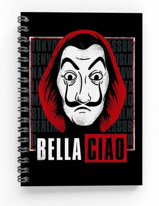 Mg Brand Money Heist La Casa De Papel Bella Ciao Spiral Bounded Rulled Notebook Diary A5 Size A5 Notebook Ruled 200 Pages Price In India Buy Mg Brand Money Heist La