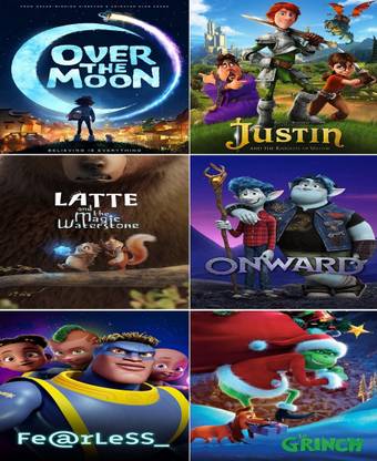 Over the Moon , Justin and the Knights of Valour , Latte and the Magic Waterstone , Onward , Fearless , Over the Moon , Justin and the Knights of Valour , Latte and the Magic Waterstone , Onward , Fearless ,