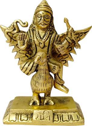 Om Shree Siddhi Vinayak Murti Bhandar Brass Shani Dev Home Decorative Showpiece Shani Dev God Idol