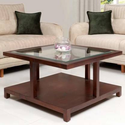 Coffee Table With Glass Top Storage - Balaji Furniture Sheesham Wood Glass Top Square Center Coffee Table With Shelf Storage For Home Living Room Glass Coffee Table Price In India Buy Balaji Furniture Sheesham Wood Glass Top - Features a transitional design inspired by ancient horse bridles.