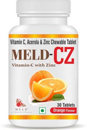 meld cz vitamin c and zinc sulfate chewable tablet orange flavor 30 tablet