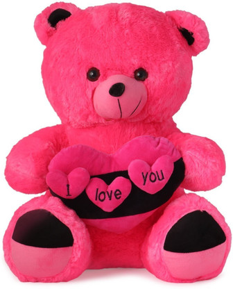 dark pink teddy bear