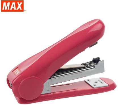 MAX HD-55FL Powerful and Light Effort Gray Four Pack of 35 Sheet Flat Clinch Stapler with a Comfortable Soft-Touch Handle 