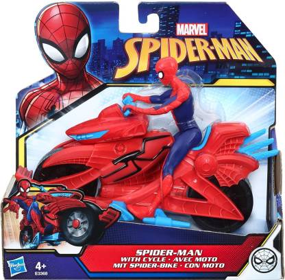 Hasbro Marvel Spider-Man Figure with Cycle E3368 - Marvel Spider-Man Figure  with Cycle E3368 . Buy Spiderman toys in India. shop for Hasbro products in  India. 