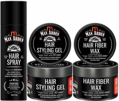 Man Arden Styling Combo | Hair Spray 180ml + Hair Styling Gel 50g + Hair  Fiber Wax 50g Price in India - Buy Man Arden Styling Combo | Hair Spray  180ml +