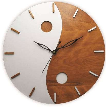 Teak Wood Og 30 Cm X Wall, Wooden Wall Clock Flipkart