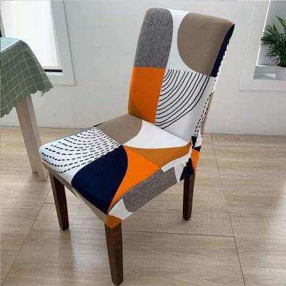Toytle Elastic Chair Cover Stretch Removable Washable Dining Protective Seat Slipcover Multi Colour Royal Design Pack Of 1 Piece Sofa Fabric In India - Protective Seat Covers For Dining Chair