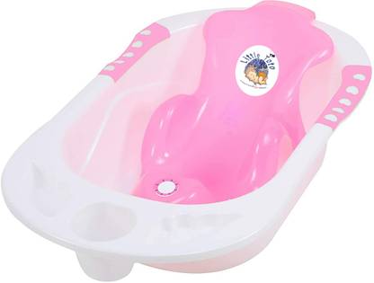 Little Toto Baby Anti Slip Big Plastic Bathtub With Bath Toddler Seat Sling Bathroom Supplies Non Slip Suction For Bathing Baby Shower Bubble Bath Tub Pink Price In India Buy Little