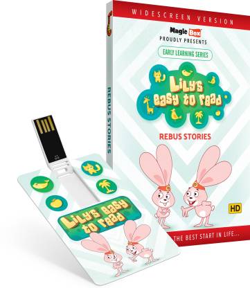 Inkmeo Movie Card - Rebus Stories - Learn to read easily! - 8GB USB Memory  Stick - High Definition(HD) MP4 Video - Inkmeo : 