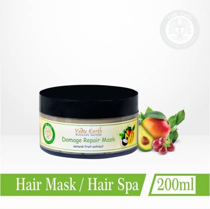VEDIC EARTH Natural Homemade Organic Damage Repair Hair Mask - Price in  India, Buy VEDIC EARTH Natural Homemade Organic Damage Repair Hair Mask  Online In India, Reviews, Ratings & Features 