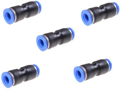 6 mm OD Straight Push In to Connect Union Fitting Air Pneumatic 