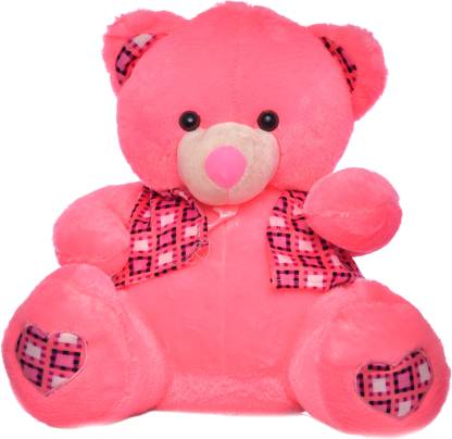 JIN Teddy Bear with T Shirt Pink Colour - Height 35 cm - 35 cm - Teddy ...