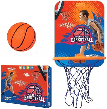 erholi Child Hanging Basketball Stand Cartoon Puzzle Sports Toy Backboards 