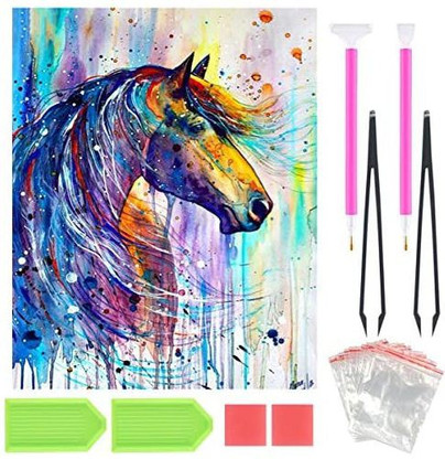 5D Diamond Painting Set Home Decorazione da Parete Pittura Punto Croce 30 x 40 cm Cavallo Pieno MiSha 5D Diamond Painting 5D Diamond Painting Full Adulto Bambini 