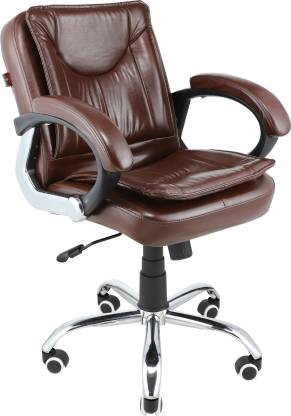 Aaron skye Low Back Leatherette Office Arm Chair