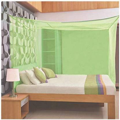 Raj Traders Cotton Adults Washable GREEN NET Mosquito Net