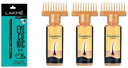 Indulekha Bringha Hair Oil 50 Ml And Lakme Eyeconic Kajal Pencil Deep Black 0 35 G Price In India Buy Indulekha Bringha Hair Oil 50 Ml And Lakme Eyeconic Kajal Pencil Deep