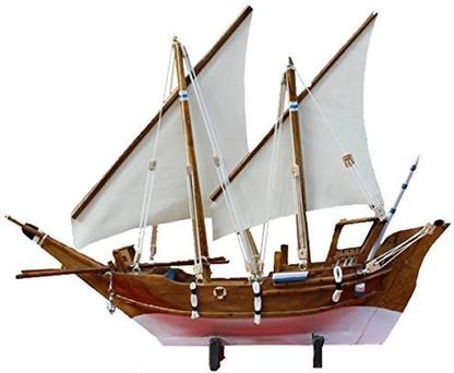 Nimton Kerala Uru Wooden Ship In An Acrylic Box With Dimension L 73 H 73 W 10 Cm Decorative Showpiece 49 Cm Price In India