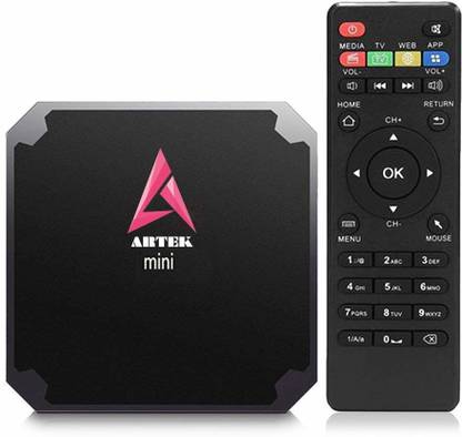 artek mini android 7 1 smart tv box with amlogic s905w quad core 64 bit cortex 1gb ddr3 ram 8gb rom wifi 4k video support android v4 4 kitkat