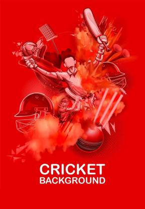 cricket background Poster Size-12x18inch, Paper Thickness - 300 GSM For  Office and Room Decorations Paper Print - Quotes & Motivation posters in  India - Buy art, film, design, movie, music, nature and