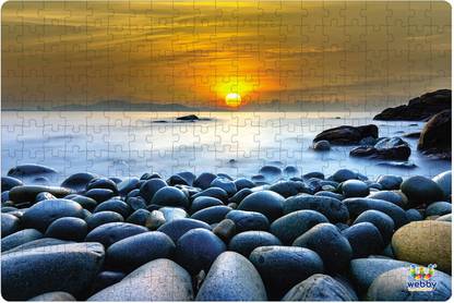 Webby Beautiful Sunrise At Rock Beach Jigsaw Puzzle 252 Pieces Beautiful Sunrise At Rock Beach Jigsaw Puzzle 252 Pieces Shop For Webby Products In India Flipkart Com