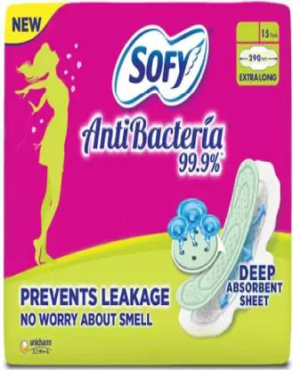 SOFY AntiBacteria Extra Long 15 XL Sanitary Pad
