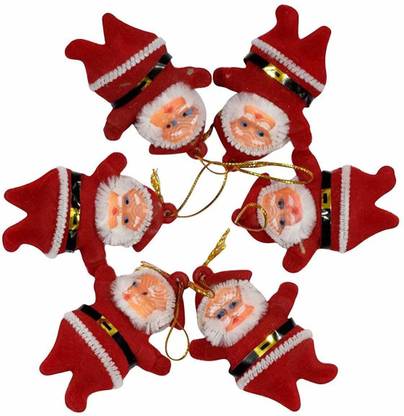 Santa Claus Christmas Decorations House Of Fun Combo Christmas Decoration Santa Claus 24 Pcs Set Red Colour Hanging Ornaments Pack Of 24 Price In India Buy House Of Fun Combo Christmas Decoration Santa