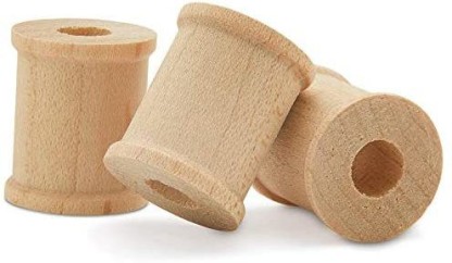 Wooden Spools 1/2 x 1/2 inch Pack of 250 Unfinished Mini Birch Wood Spools Splinter-Free for Crafts and Wood Jewelry by Woodpeckers 