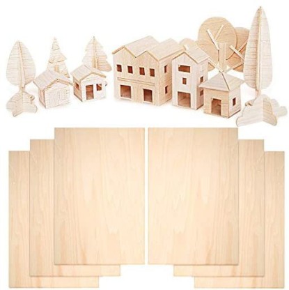 Details about   15 Pack Balsa Wood Sheets Basswood Thin Wood Sheets Hobby Wood MDF DIY Wood NEW 