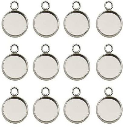 iloveDIYbeads 50Pcs Fit 12Mm Stainless 