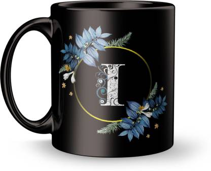 Elegaci Gifts Letter I Floral Background Design Printed. Ceramic Coffee Mug  Price in India - Buy Elegaci Gifts Letter I Floral Background Design  Printed. Ceramic Coffee Mug online at 