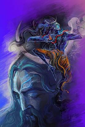 Animated Lord Shiva Religious Poster|Mahakal Decorative Wall Sticker Poster|Poster for Interior Wall Decoration|Poster for Worship Place/Home/Office|Self Adhesive Wall Sticker Poster Paper Print - Religious posters in India - Buy art, film, design, Animated Lord Shiva Religious Poster|Mahakal Decorative Wall Sticker Poster|Poster for Interior Wall Decoration|Poster for Worship Place/Home/Office|Self Adhesive Wall Sticker Poster Paper Print - Religious posters in India - Buy art, film, design,