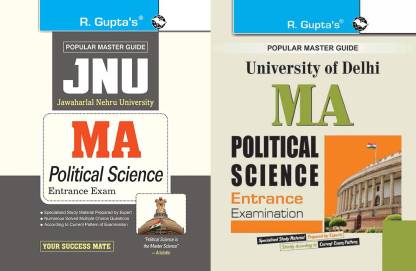 JNU: MA Political Science Entrance Exam Guide + Delhi University M.A. Political Science Entrance Exam Guide (Set Of 2 Books)  (Paperback, R Gupta’s)