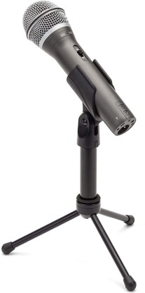 Samson Q2U Black Handheld Dynamic USB Microphone with Knox Boom Arm and Pop Filter 