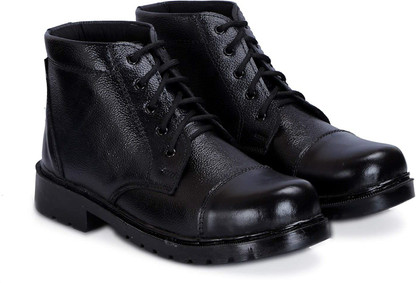 LEATHER COMBAT ARMY BOOT SHOES FOR MEN 