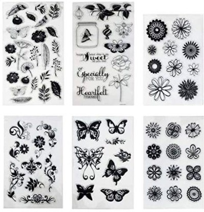 Flowers Cute Girl clear stamps Best Friend Planner stamps Bullet Journal stamps