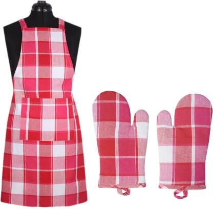 SBN Newlifestyle Pink Cotton Kitchen Linen Set