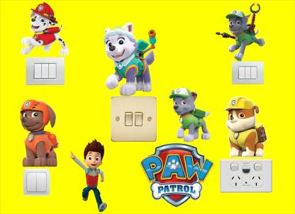 MADHUBAN DÉCOR 30 cm PAW PATROL TOYS SWITCH WALL STICKER Self Adhesive  Sticker Price in India - Buy MADHUBAN DÉCOR 30 cm PAW PATROL TOYS SWITCH  WALL STICKER Self Adhesive Sticker online