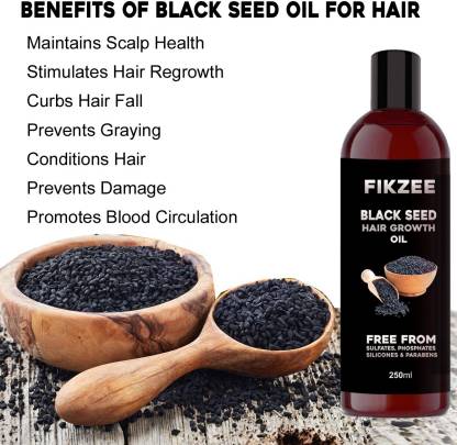 Fikzee Black seed Regrowth Hair Oil with Essential Oils, Multi-Purpose Hair  Growth Oil For Complete Hair Care Men & Women Hair Oil - Price in India,  Buy Fikzee Black seed Regrowth Hair