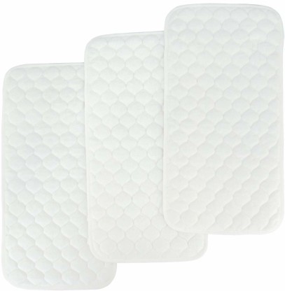 BlueSnail Ultra Soft and Absorbt Bamboo Quilted Waterproof Changing Pad Liner 3pk Gray 